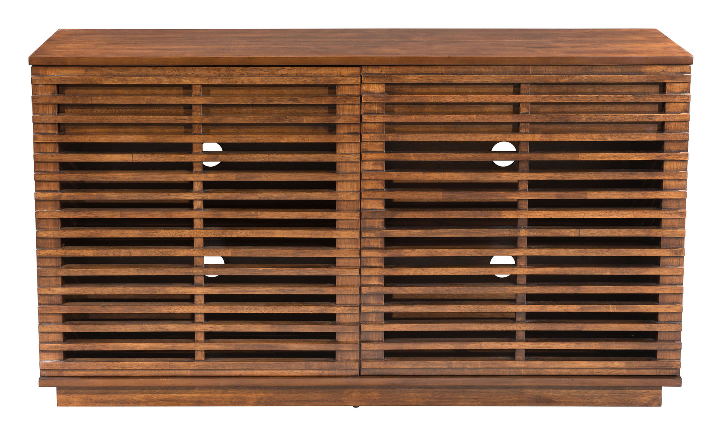 Linea Credenza Walnut Cabinet