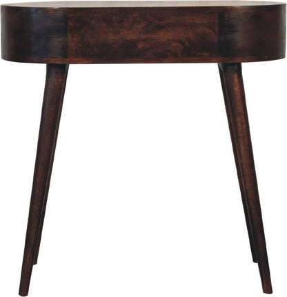 Albion Light Walnut Console Table - The Sturdy Wood Company