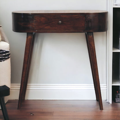 Albion Light Walnut Console Table - The Sturdy Wood Company