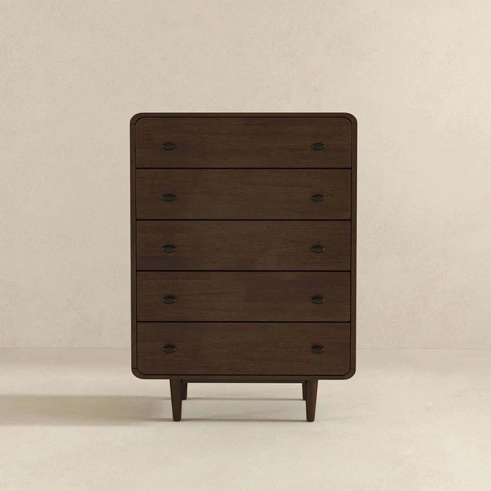 Alexa Mid Century Modern Dresser 5 Drawer - The Sturdy Wood Company