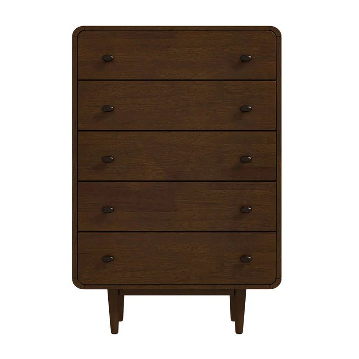 Alexa Mid Century Modern Dresser 5 Drawer - The Sturdy Wood Company