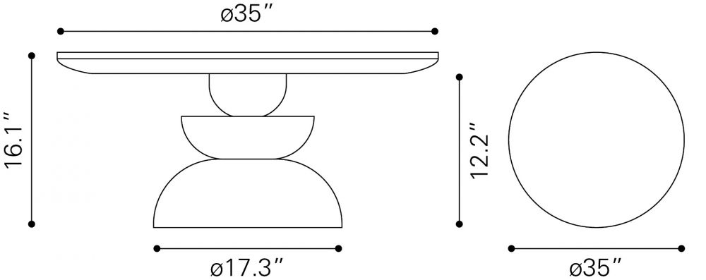 Bilanka Coffee Table Natural - The Sturdy Wood Company