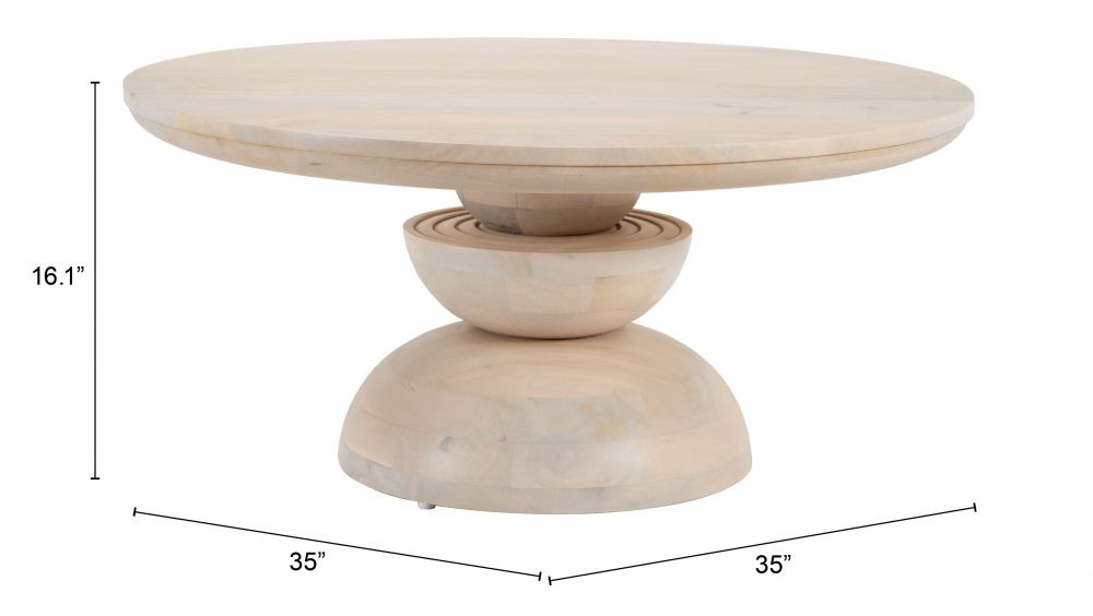 Bilanka Coffee Table Natural - The Sturdy Wood Company