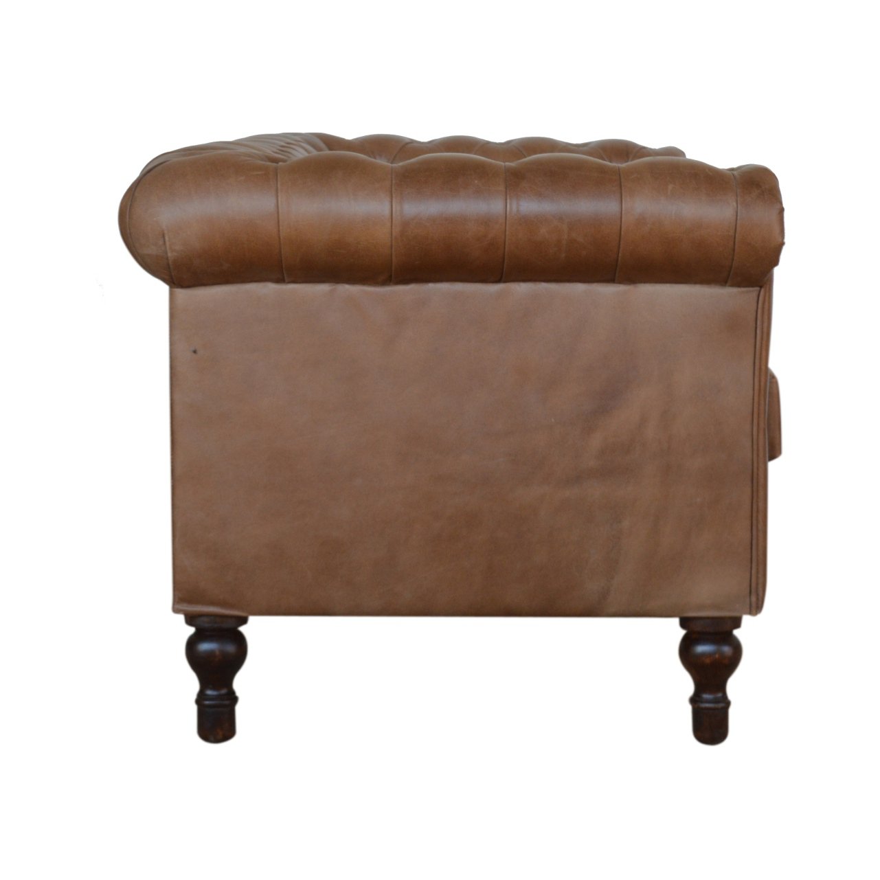 Buffalo Leather Chesterfield Sofa - The Sturdy Wood Company