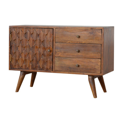 Carved Chestnut Sideboard - The Sturdy Wood Company