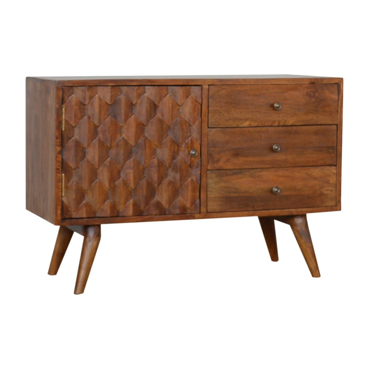 Carved Chestnut Sideboard - The Sturdy Wood Company