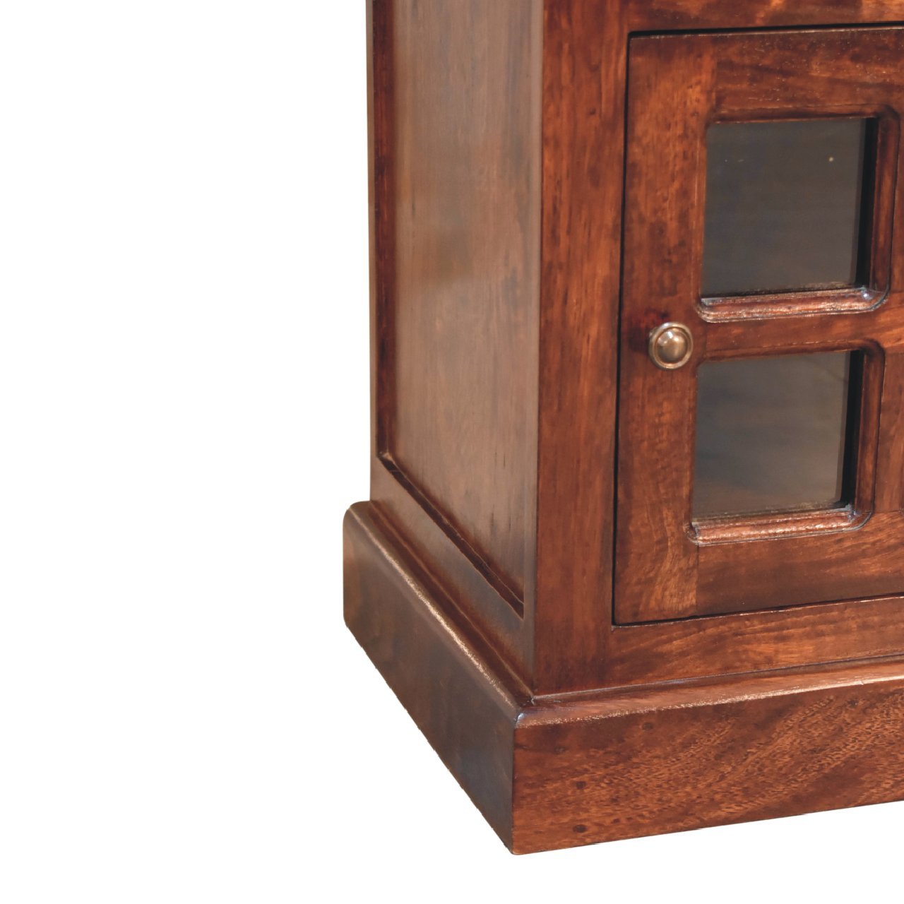 Cherry Bedside with Glazed Door - The Sturdy Wood Company