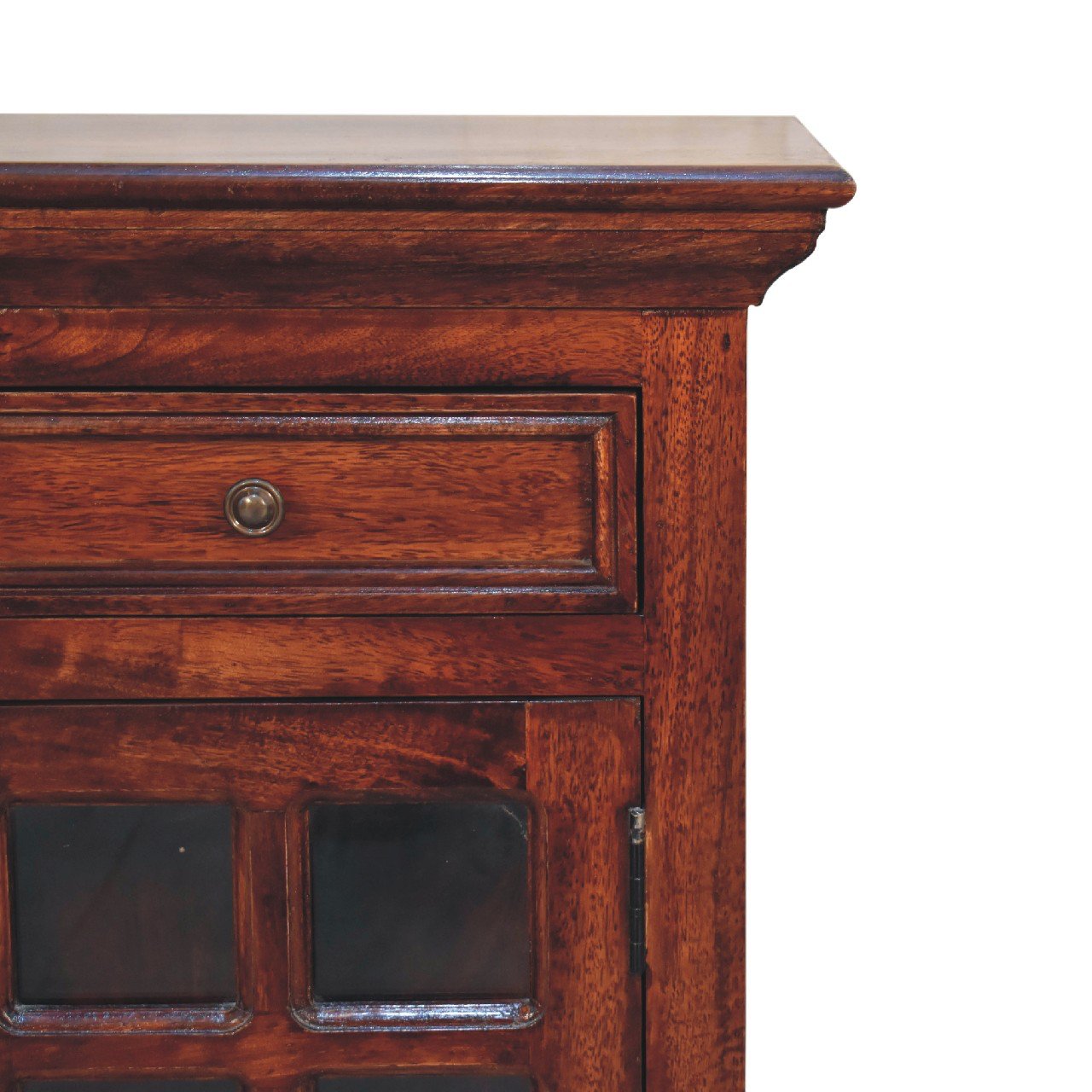 Cherry Bedside with Glazed Door - The Sturdy Wood Company