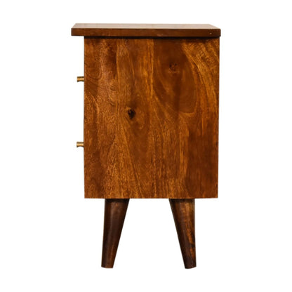 Chestnut Bedside Table - The Sturdy Wood Company