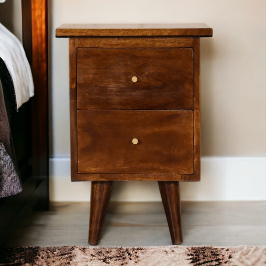 Chestnut Bedside Table - The Sturdy Wood Company