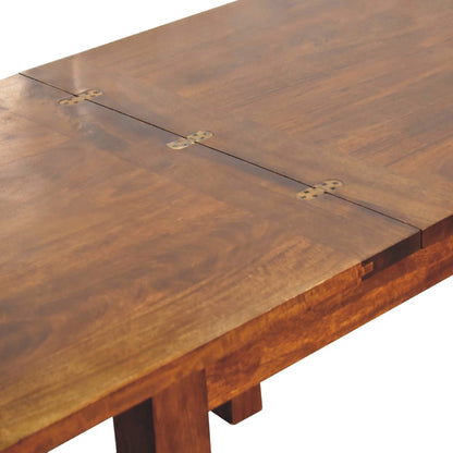 Chestnut Butterfly Dining Table - The Sturdy Wood Company