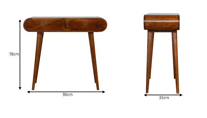 Chestnut London Console Table - The Sturdy Wood Company