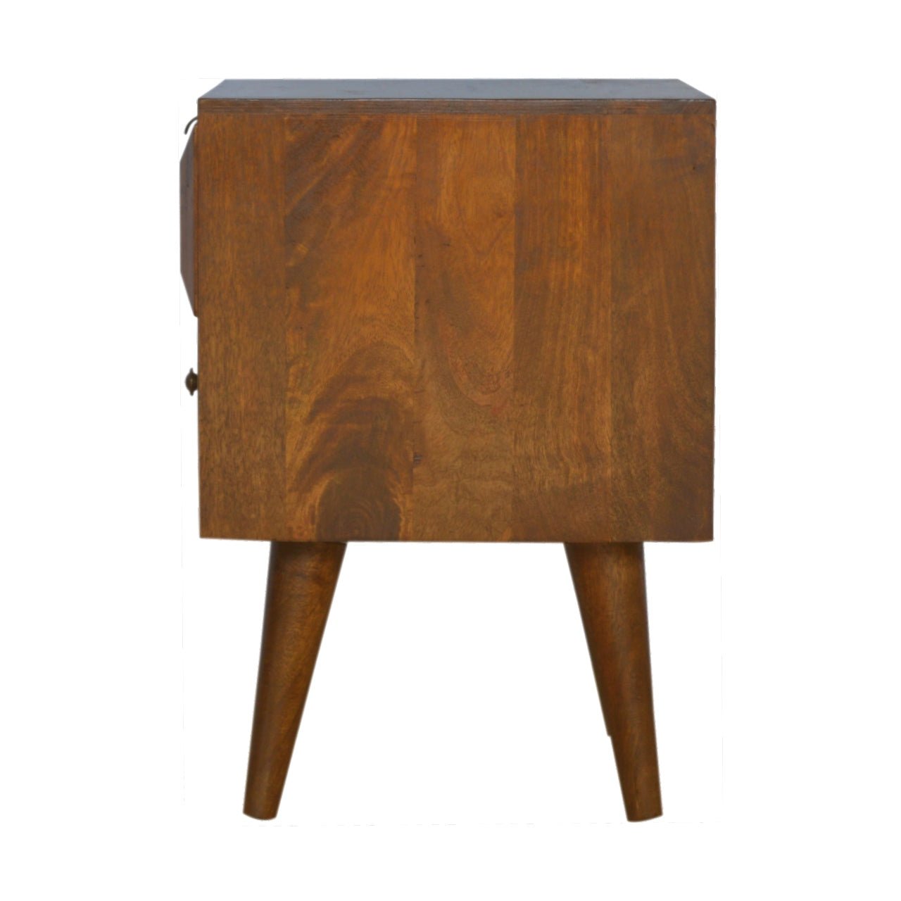 Chestnut Prism Bedside Table - The Sturdy Wood Company