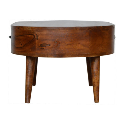 Chestnut Rounded Coffee Table - The Sturdy Wood Company