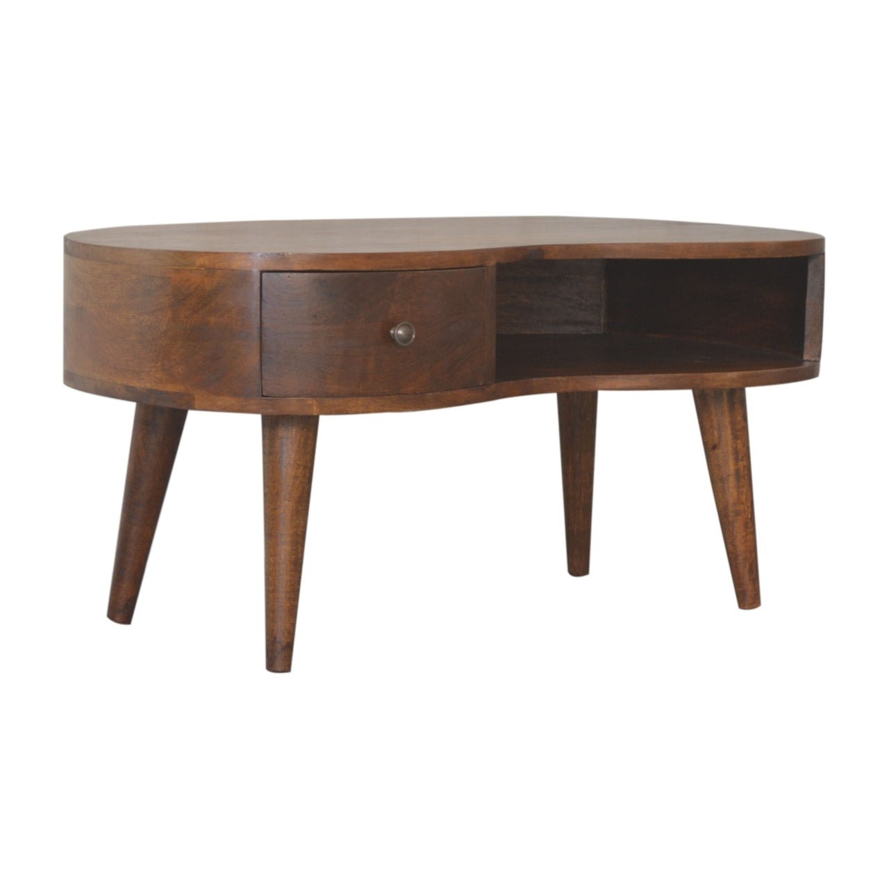 Chestnut Wave Coffee Table - The Sturdy Wood Company