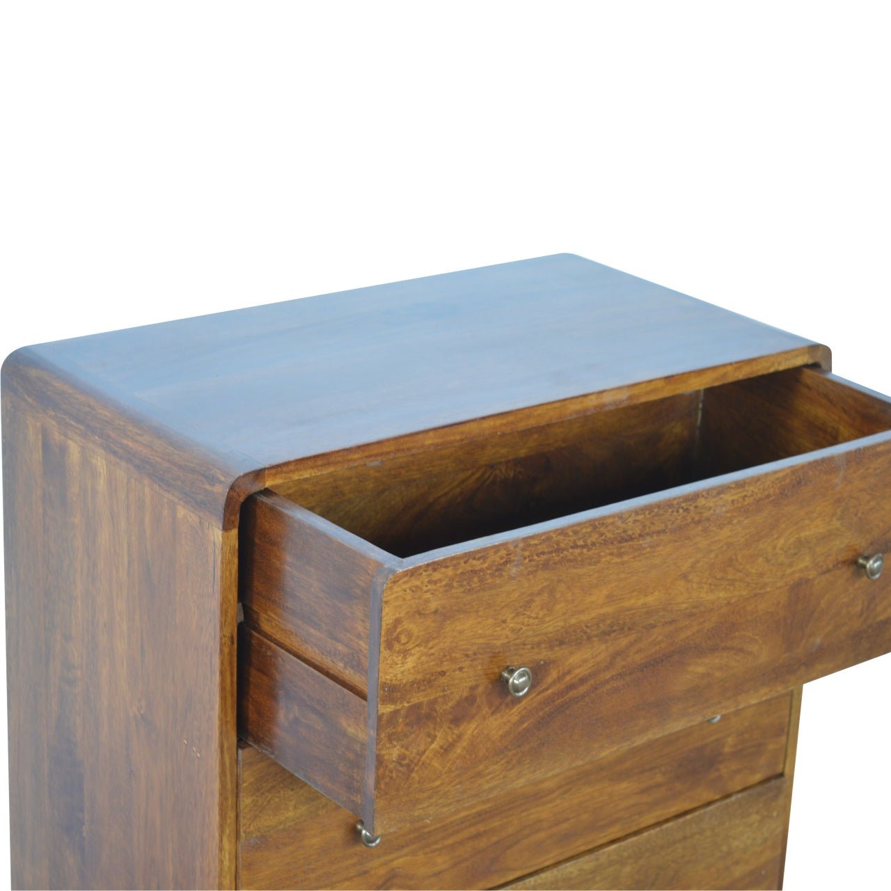 Curved Chestnut Chest - The Sturdy Wood Company