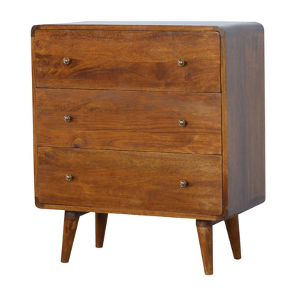 Curved Chestnut Chest - The Sturdy Wood Company