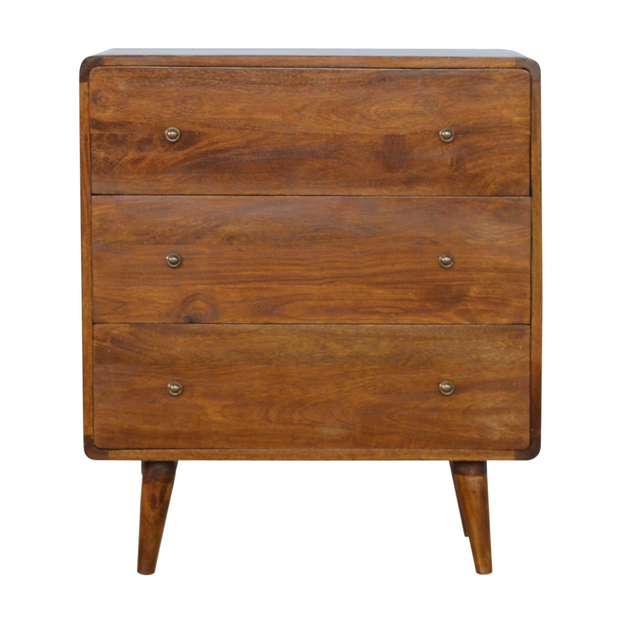 Curved Chestnut Chest - The Sturdy Wood Company