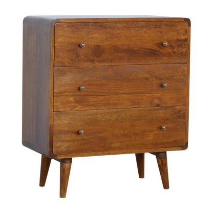 Curved Chestnut Chest - The Sturdy Wood Company