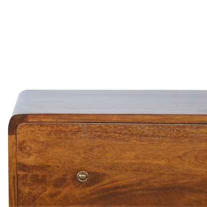 Curved Chestnut Chest - The Sturdy Wood Company