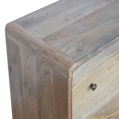 Curved Oak-ish Chest - The Sturdy Wood Company