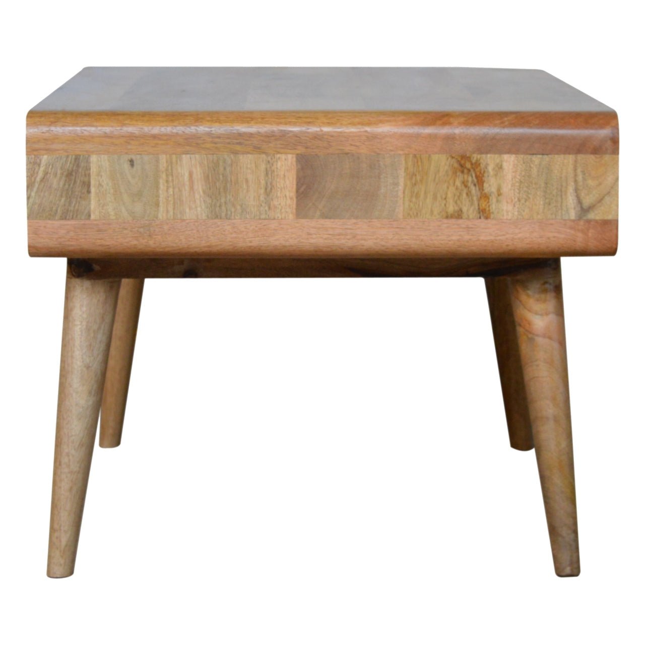 Curved Oak-ish Coffee Table - The Sturdy Wood Company