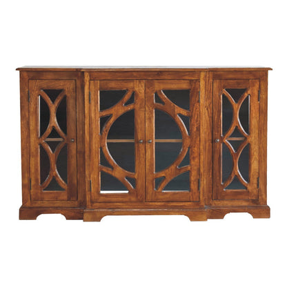 Glazed Carve Chestnut Sideboard - The Sturdy Wood Company