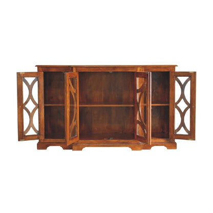 Glazed Carve Chestnut Sideboard - The Sturdy Wood Company