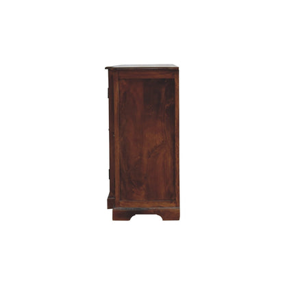 Glazed Carve Chestnut Sideboard - The Sturdy Wood Company