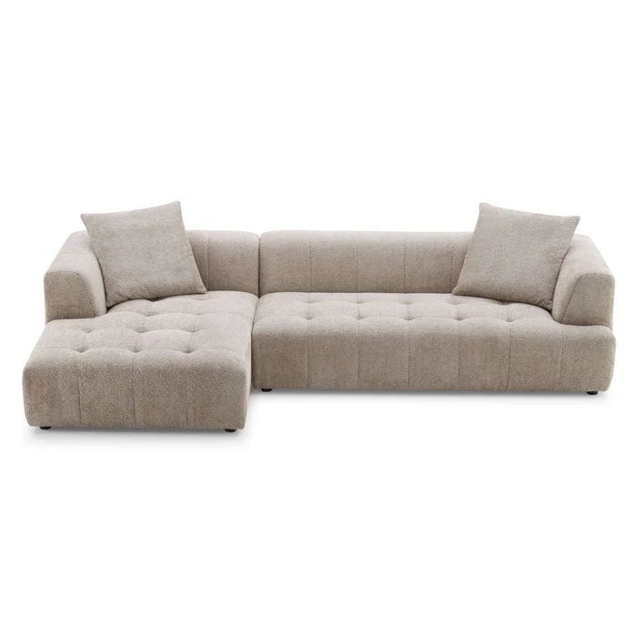 Kaynes Boucle Sectional Sofa - The Sturdy Wood Company