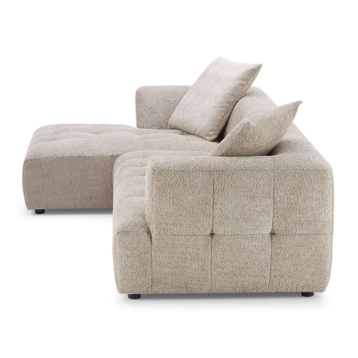 Kaynes Boucle Sectional Sofa - The Sturdy Wood Company