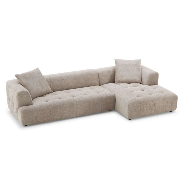 Kaynes Boucle Sectional Sofa - The Sturdy Wood Company