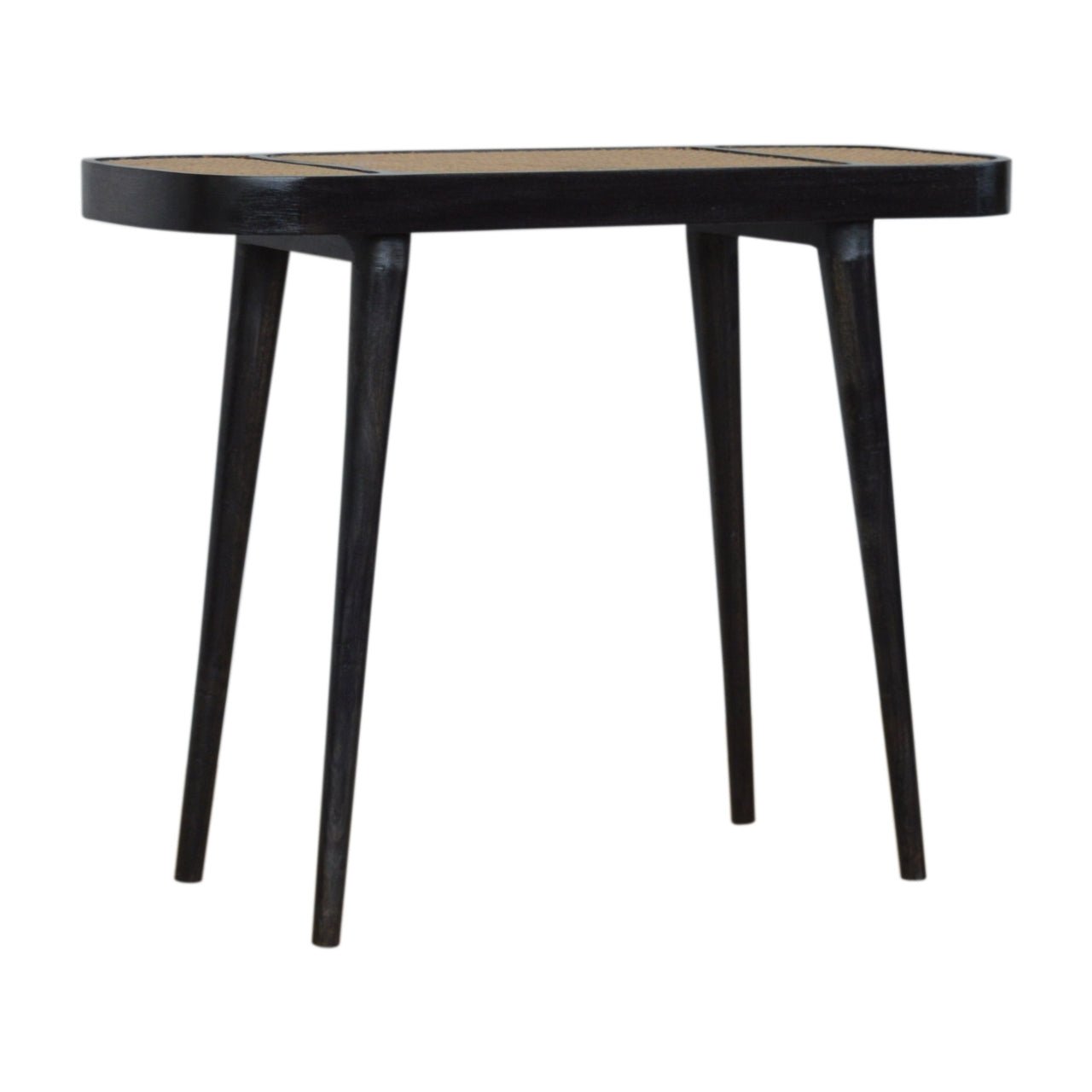 Larissa Carbon Black Console Table - The Sturdy Wood Company