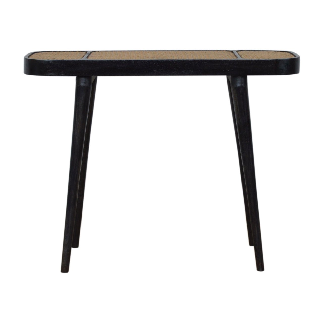 Larissa Carbon Black Console Table - The Sturdy Wood Company