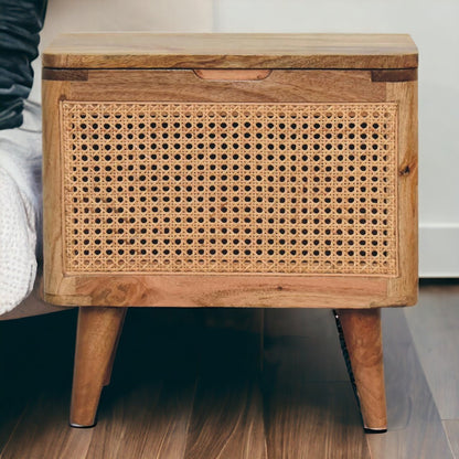 Larissa Lid-up Storage Stool - The Sturdy Wood Company