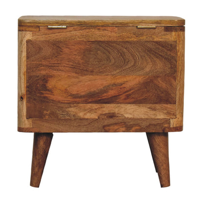 Larissa Lid-up Storage Stool - The Sturdy Wood Company