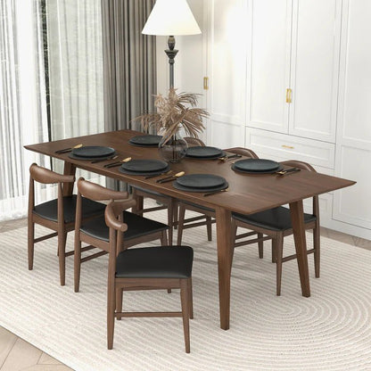 Levi Modern Style Solid Wood Rectangular Dining Kitchen Table 86" - The Sturdy Wood Company