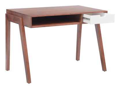 Linea Desk Walnut - The Sturdy Wood Company