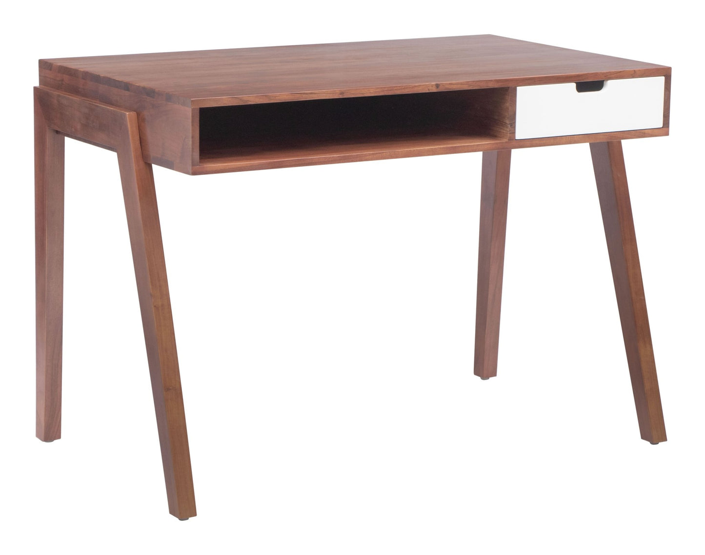 Linea Desk Walnut - The Sturdy Wood Company