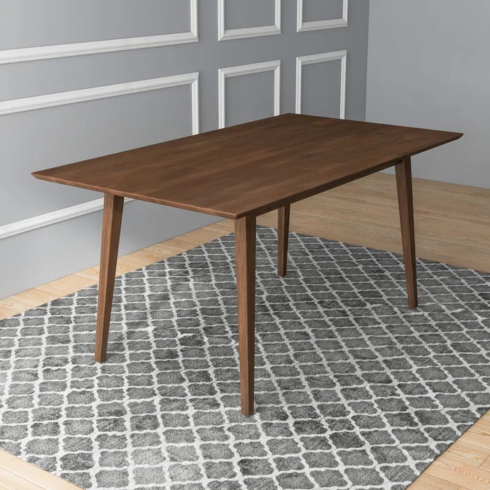 Mary Modern Style Solid Wood Rectangular Dining Kitchen Table 63" - The Sturdy Wood Company