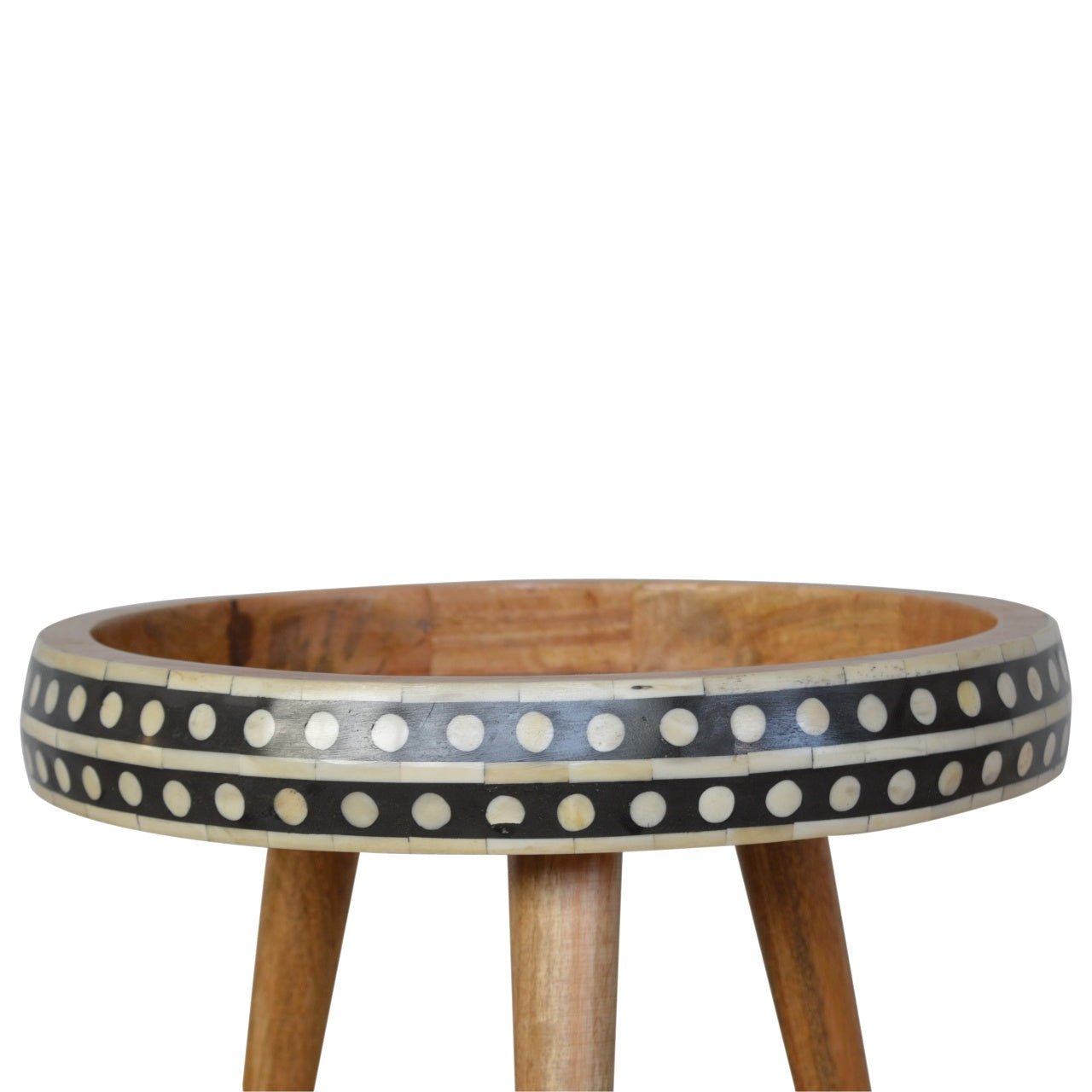 Small Dotted End Table - The Sturdy Wood Company