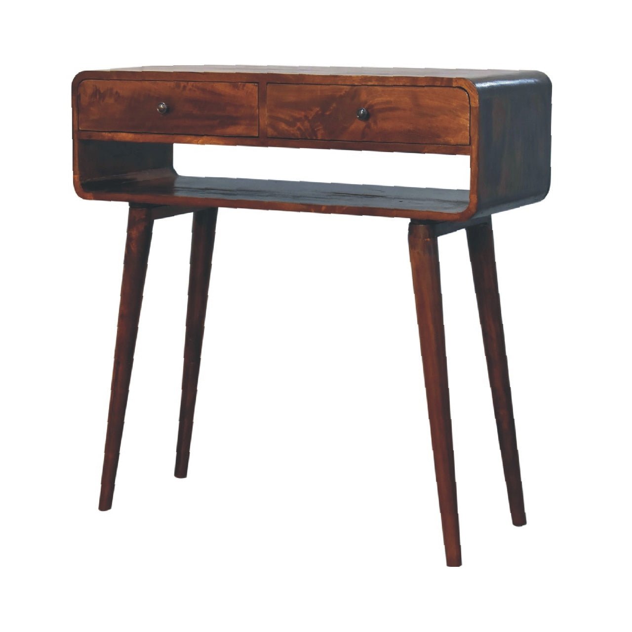 Sonata Chestnut Console Table - The Sturdy Wood Company